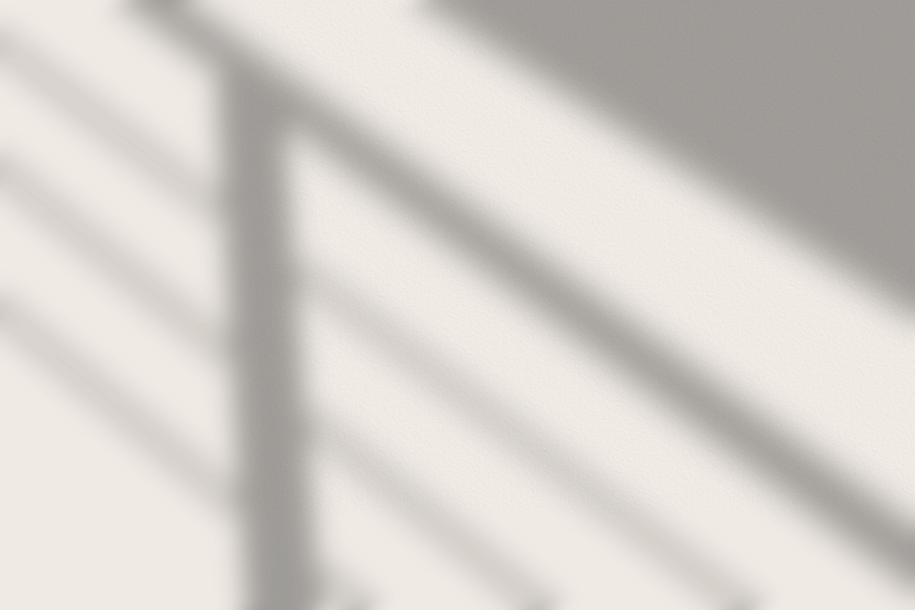 Railings Shadow on Beige Wall Background